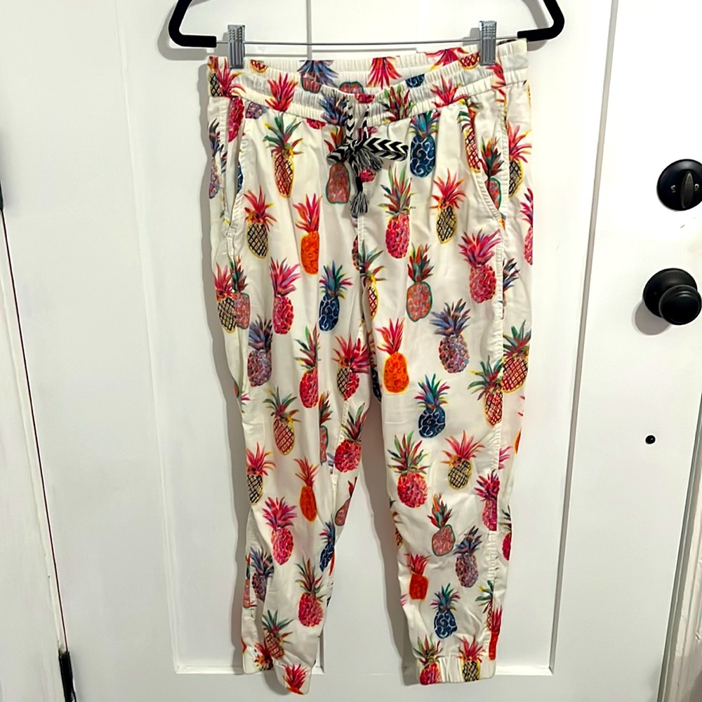 Jcrew Pineapple Drawstring Pants - Size 2 - image 1